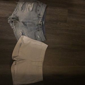 Shorts (jean & white)